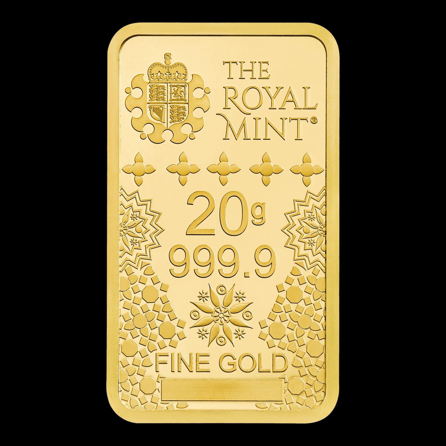 The Royal Mint 20g Kaaba Gold Bar - Includes Gift Sleeve